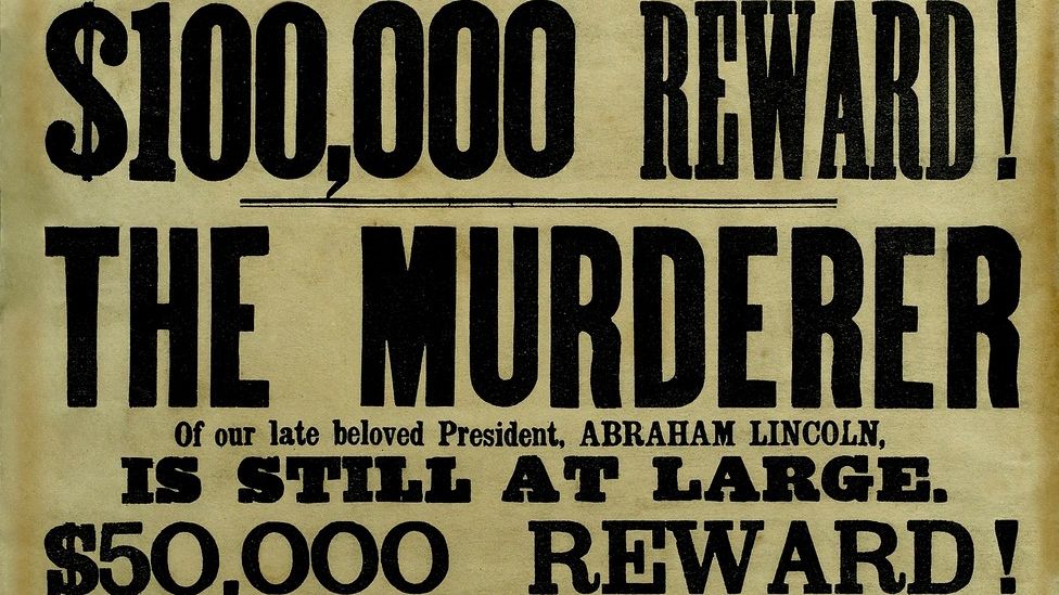 Plakát s odměnou za dopadení Lincolnova vraha se prodal za 3,5 milionu korun